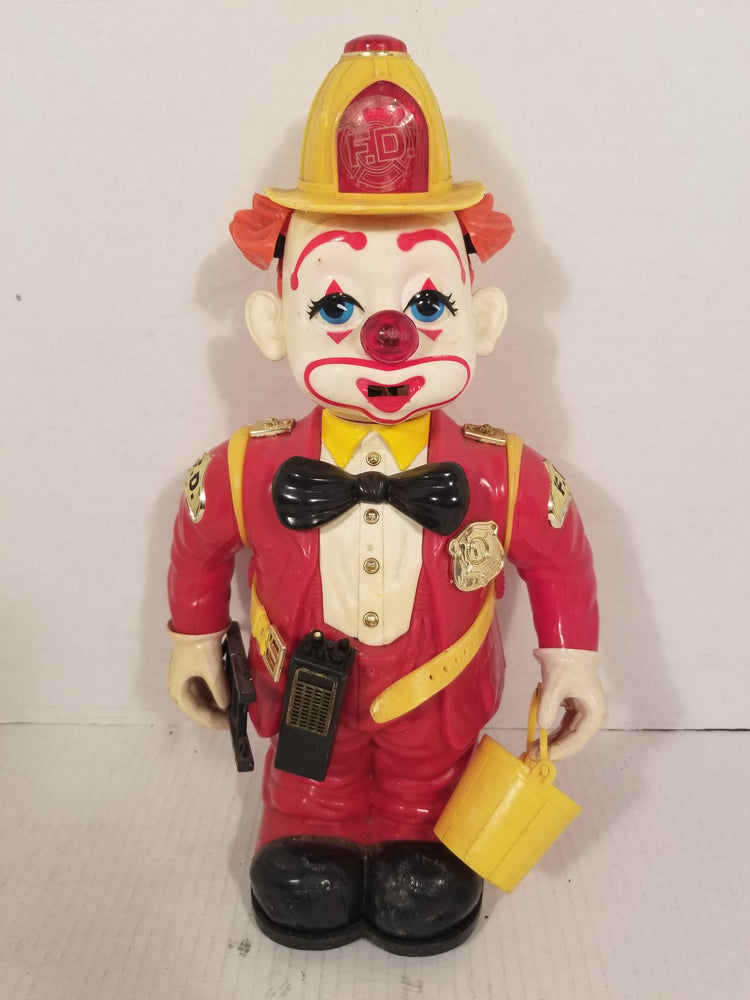 Walking Clown Fireman Robot