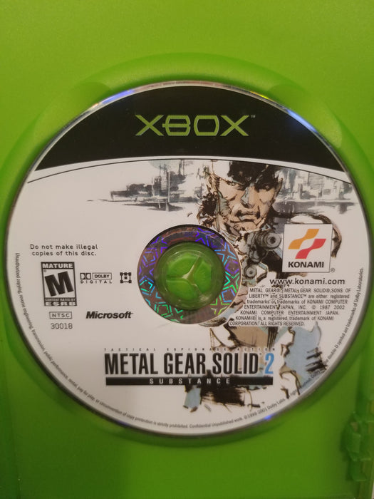 Metal Gear Solid 2: Substance for Xbox