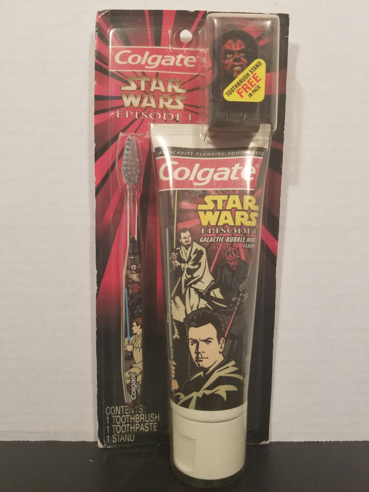 Star Wars Colgate Toothbrush/Paste with Darth Maul Stand