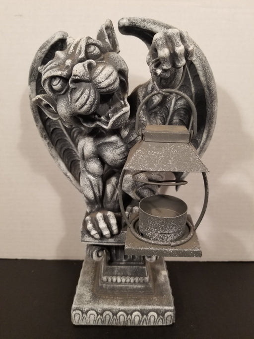 Demon Lamp Holding Statue