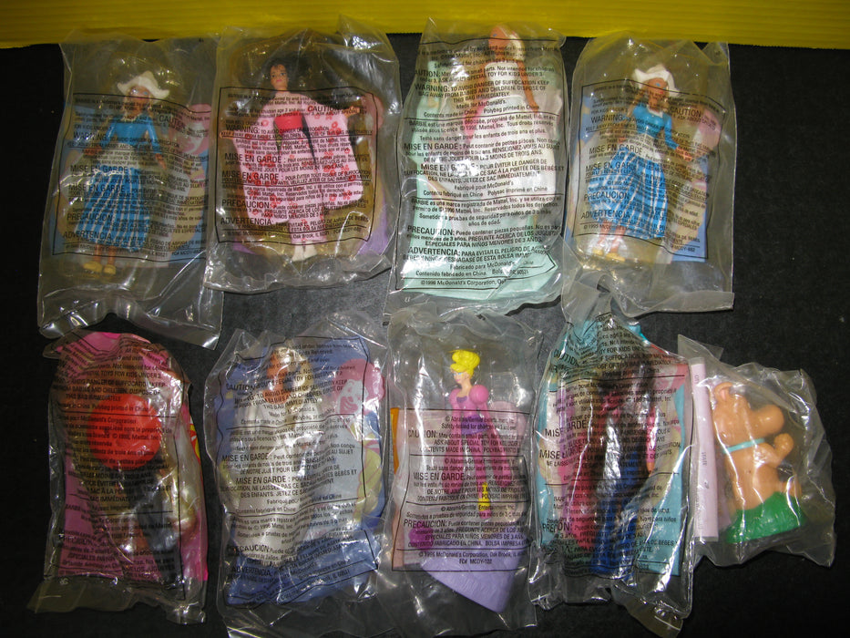 9 Barbie McDonald's Toys
