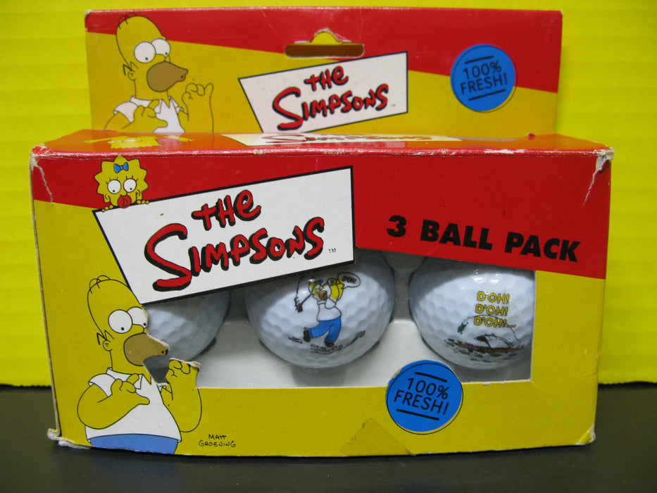 The Simpsons 3 Pack Golf Ball Set