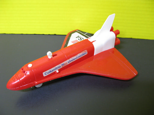 NASA Columbia Space Shuttle Rare Red Body 9" Processed Plastic Co Made in USA