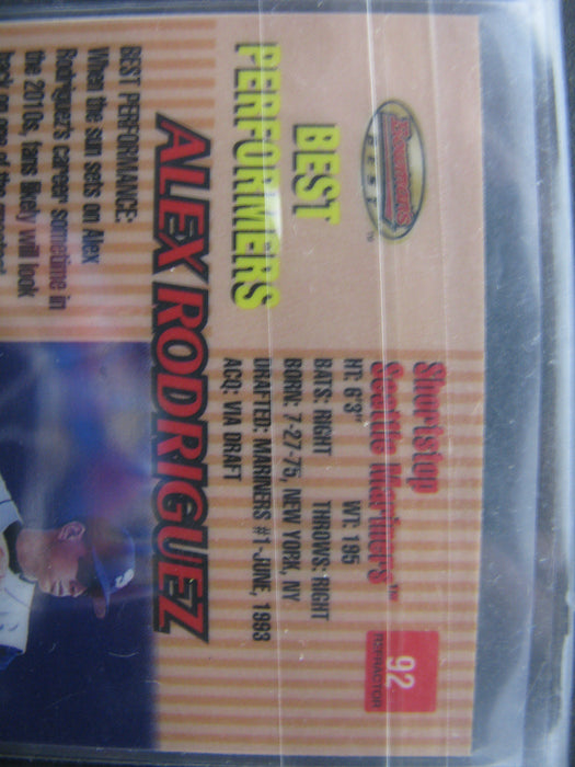 1999 Bowman's Best Alex Rodriguez #92 Card