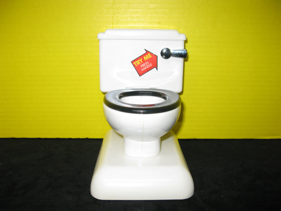 Miniature Flushing Toilet Toy