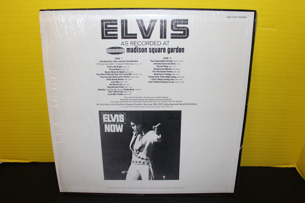 Elvis as Recorded at Madison Square Garden Vinyl Record