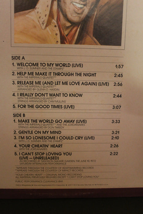 Welcome to My World-Elvis Vinyl Record