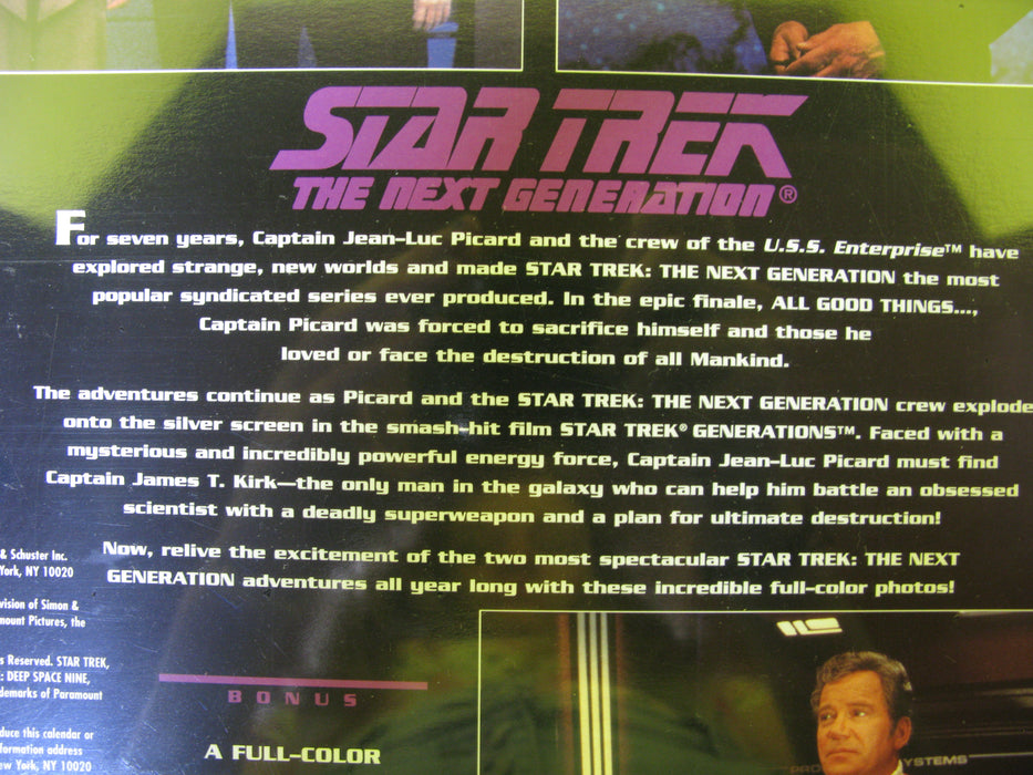1996 Star Trek The Next Generation Calendar