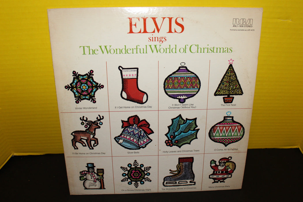 Elvis sings the Wonderful World of Christmas Vinyl Record