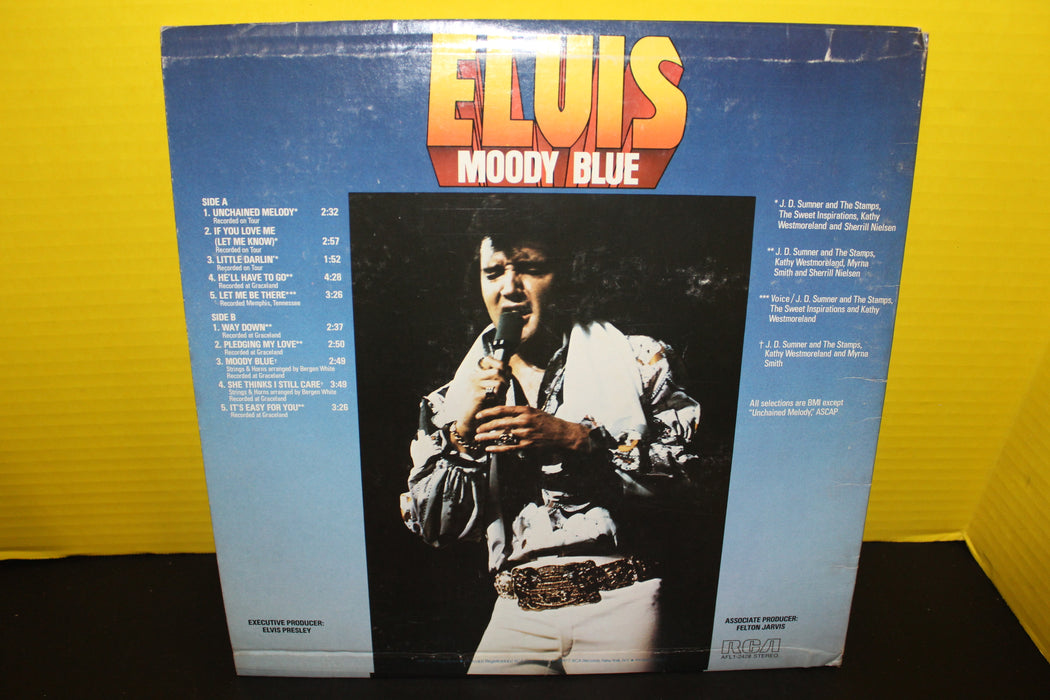 Elvis-Moody Blue Vinyl Record