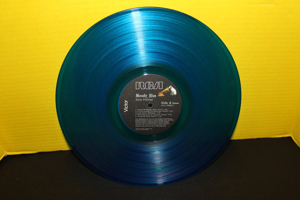 Elvis-Moody Blue Vinyl Record