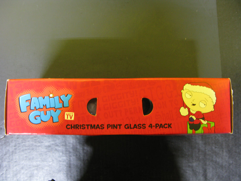 Family Guy Christmas Pint Glass 4-Pack