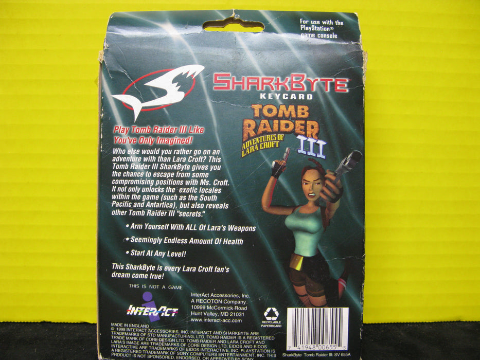 Tomb Raider III Shark Byte Key-card