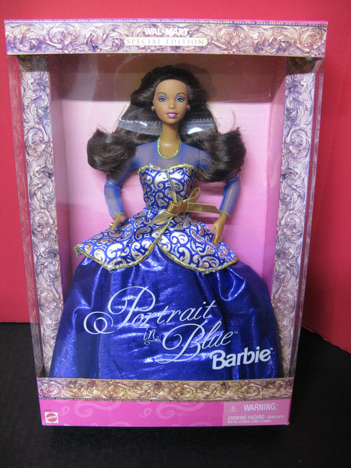 Portrait in Blue Barbie Doll
