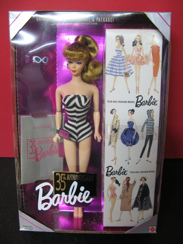 Original 1959 Barbie Doll and Package - Main Image
