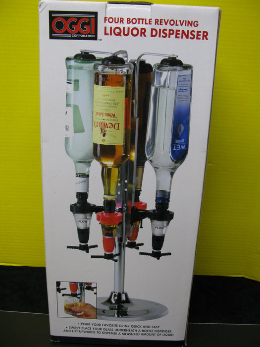 Four Bottle Revolving Liquor Dispenser OGGI Corporation