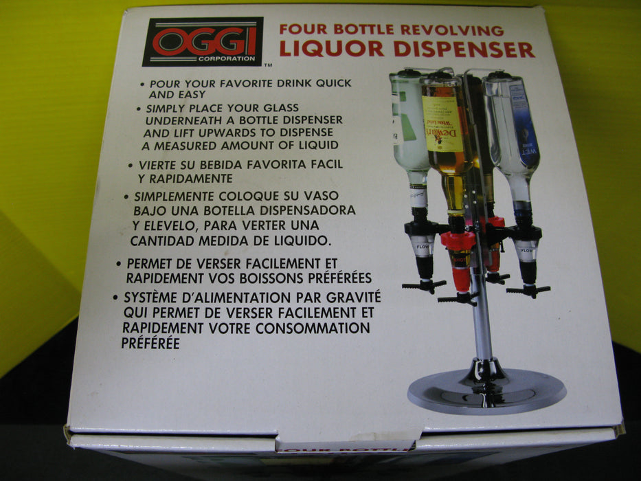 Four Bottle Revolving Liquor Dispenser OGGI Corporation