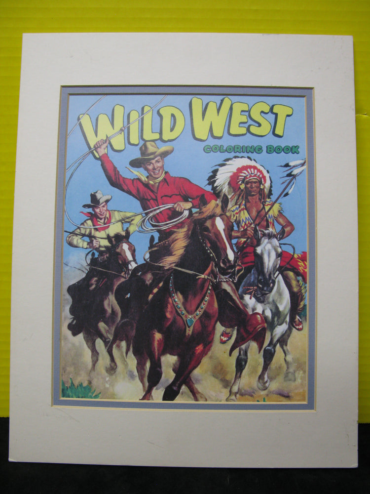 Wild West Coloring Book Framed Cover Art