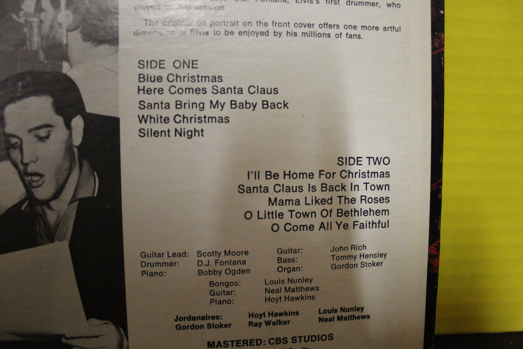 Christmas to Elvis from the Jordanaires Vinyl Record