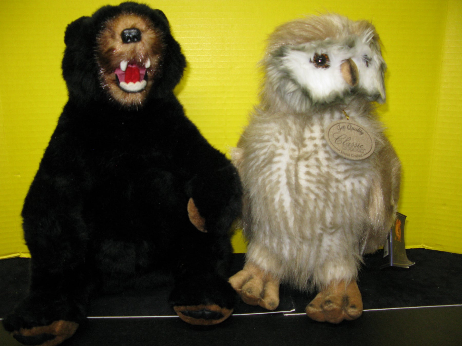 Owl and Bear Plush Stuffed Animals