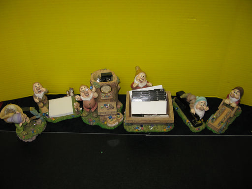 Set of 6 Dwarfs Office Supply Holders Ceramic Decoration