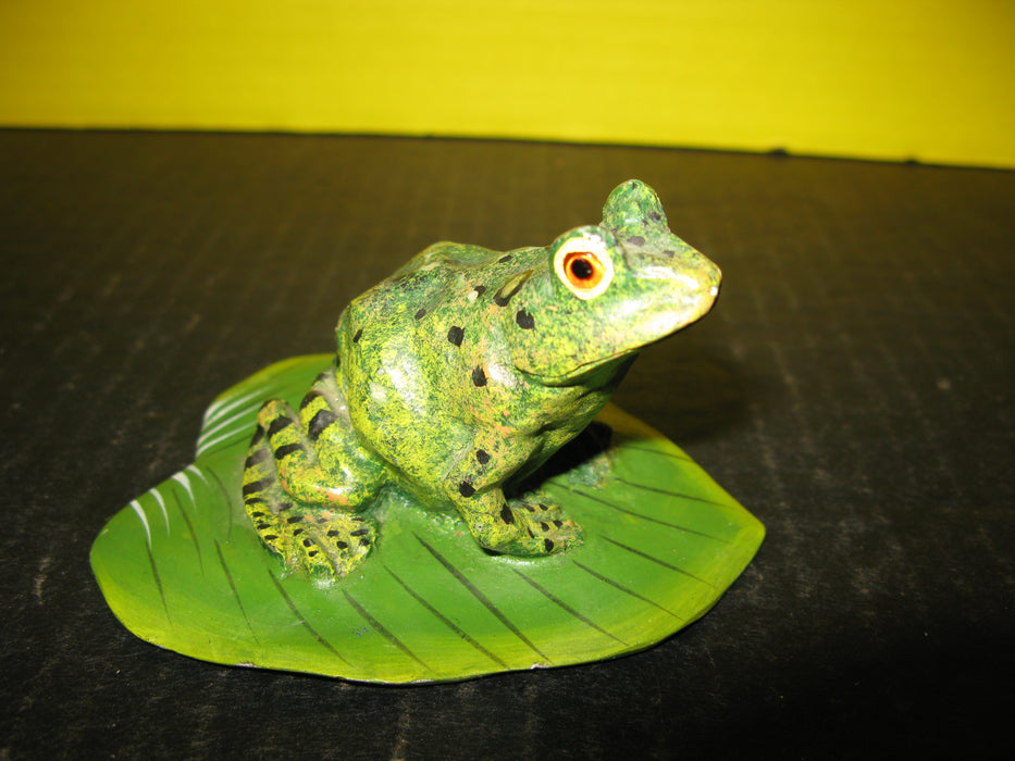 Small Decorative Frog on Lily Pad