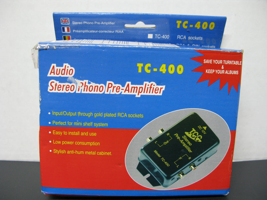 Audio Stereo Phono Pre-Amplifier TC-400