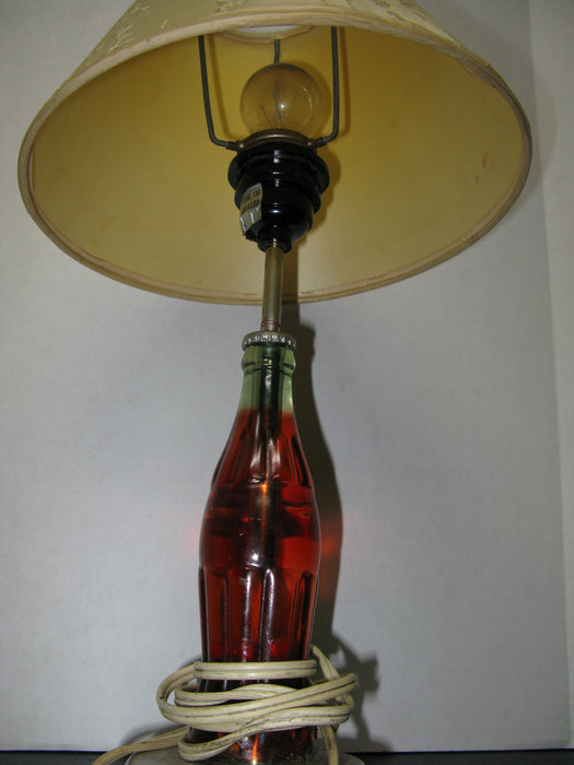 Old Vintage Coke Bottle Lamp