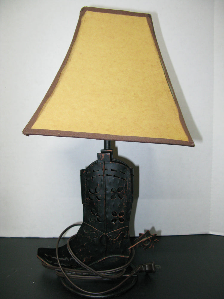Vintage Cowboy Boot Lamp