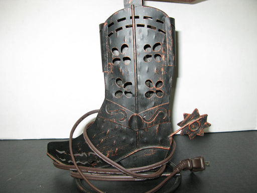 Vintage Cowboy Boot Lamp