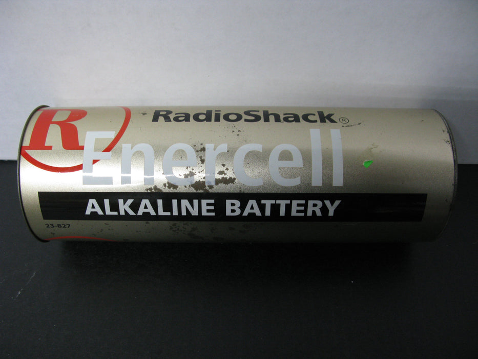 Vintage Radio Shack Alkaline AA Enercell Battery Coin Bank 12"