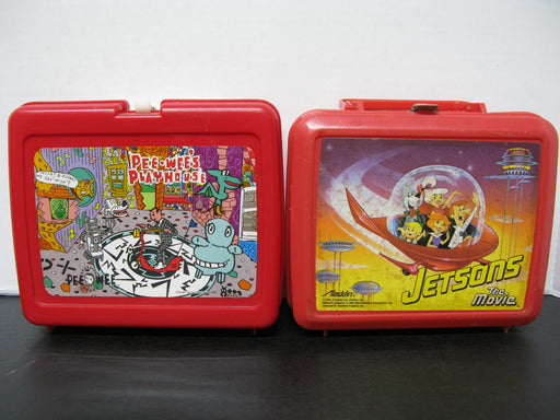 Pee-Wee's Playhouse and Jetsons the Movie Plastic Lunchboxes