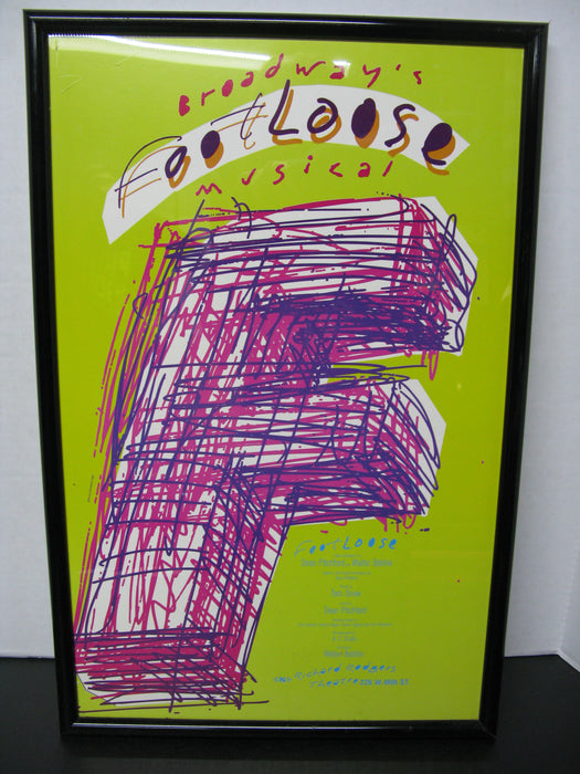 Framed Broadway's Footloose Musical Poster