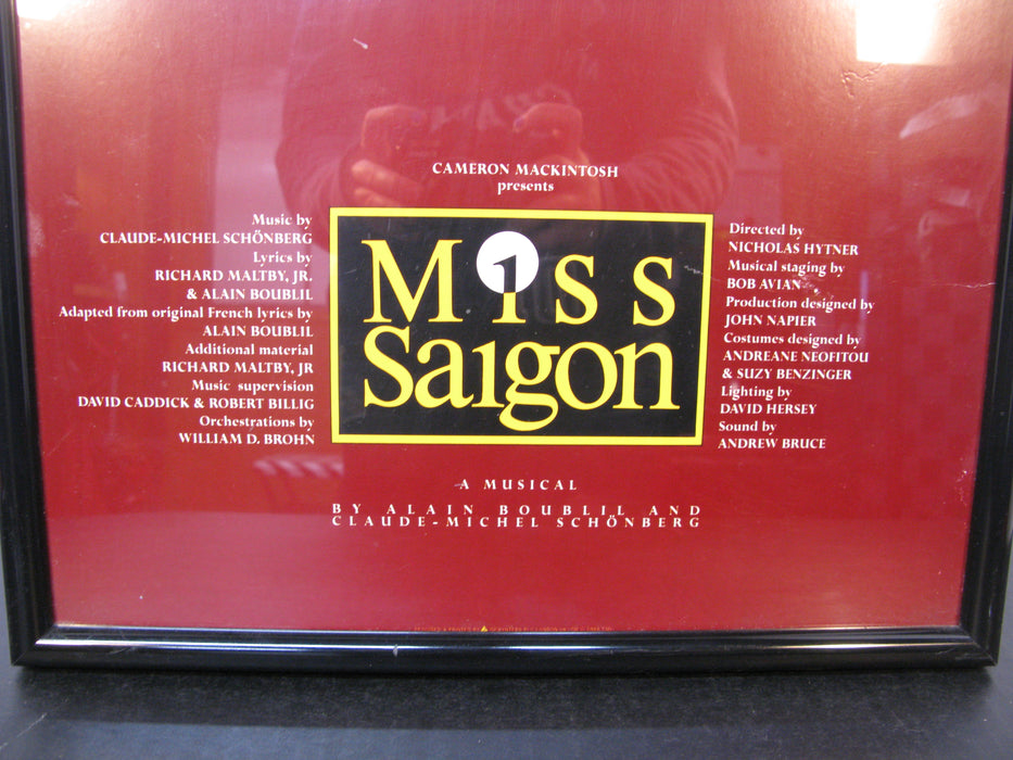 Framed Miss Saigon A Musical Poster
