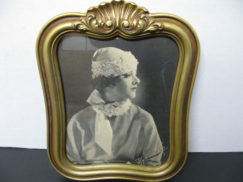 Vintage Framed Portrait of Myrna Loy