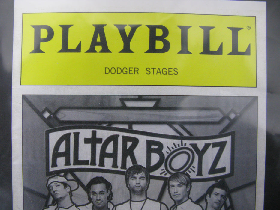 Playbill Dodger Stages Altar Boys Framed Picture