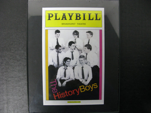 Playbill Broadhurst Theatre the History Boys