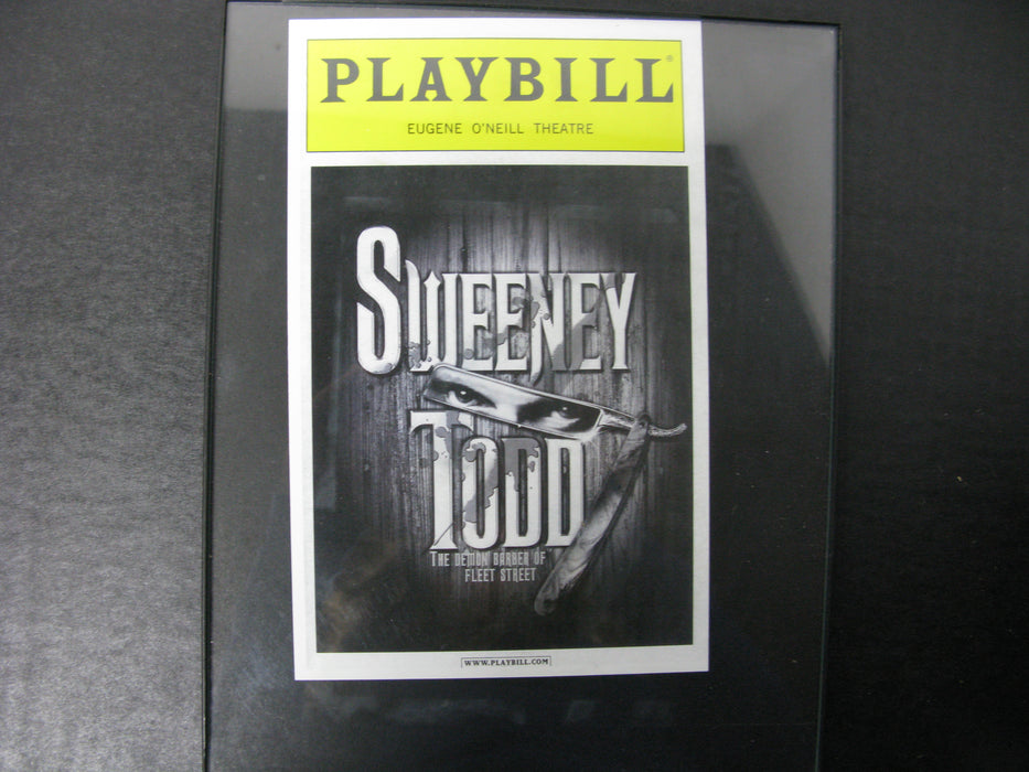 Playbill Eugene O'Neill Theatre Sweeney Todd the Demon Barber of Fleet Street