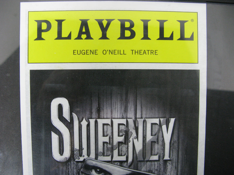 Playbill Eugene O'Neill Theatre Sweeney Todd the Demon Barber of Fleet Street