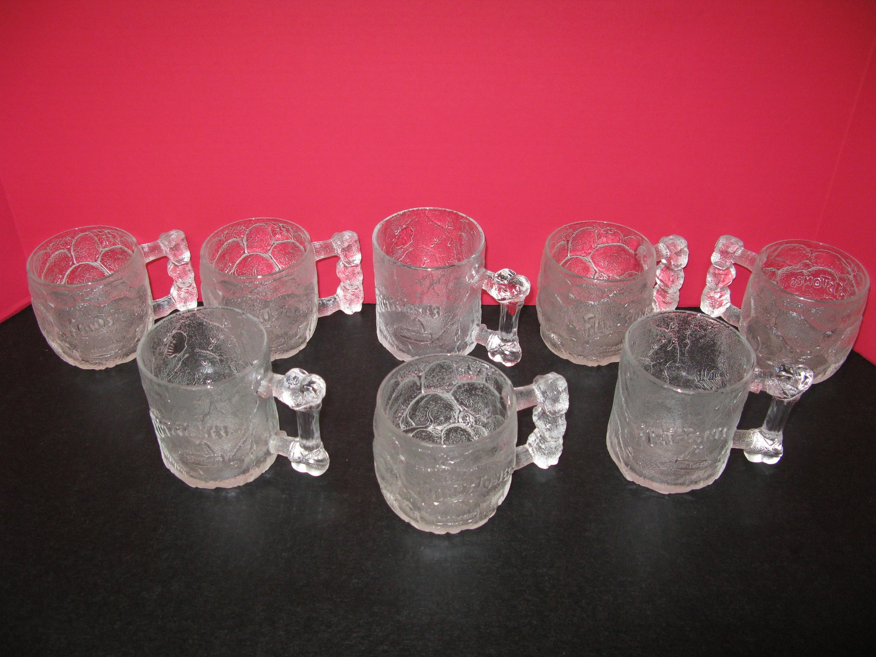 Set of 8 Flintstones Mugs 1993 McDonald's Corp.