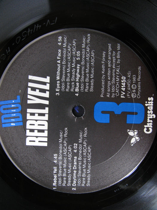 Idol Billy-Rebel Yell Vinyl Record
