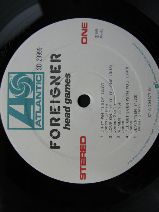 Foreigner Head Games Vinyl Record