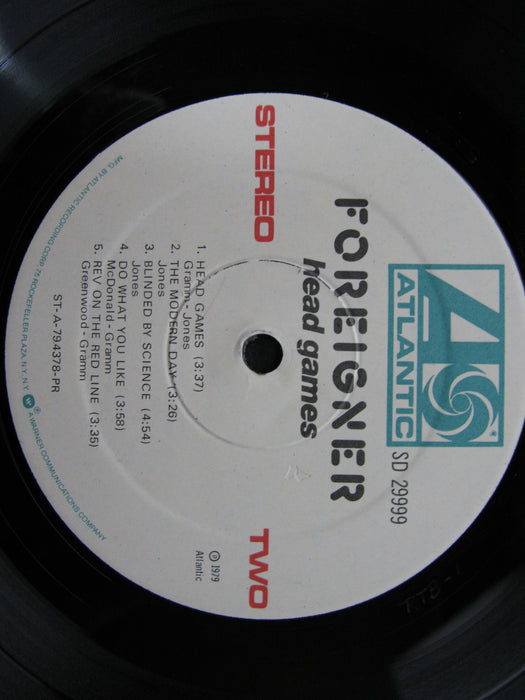 Foreigner Head Games Vinyl Record
