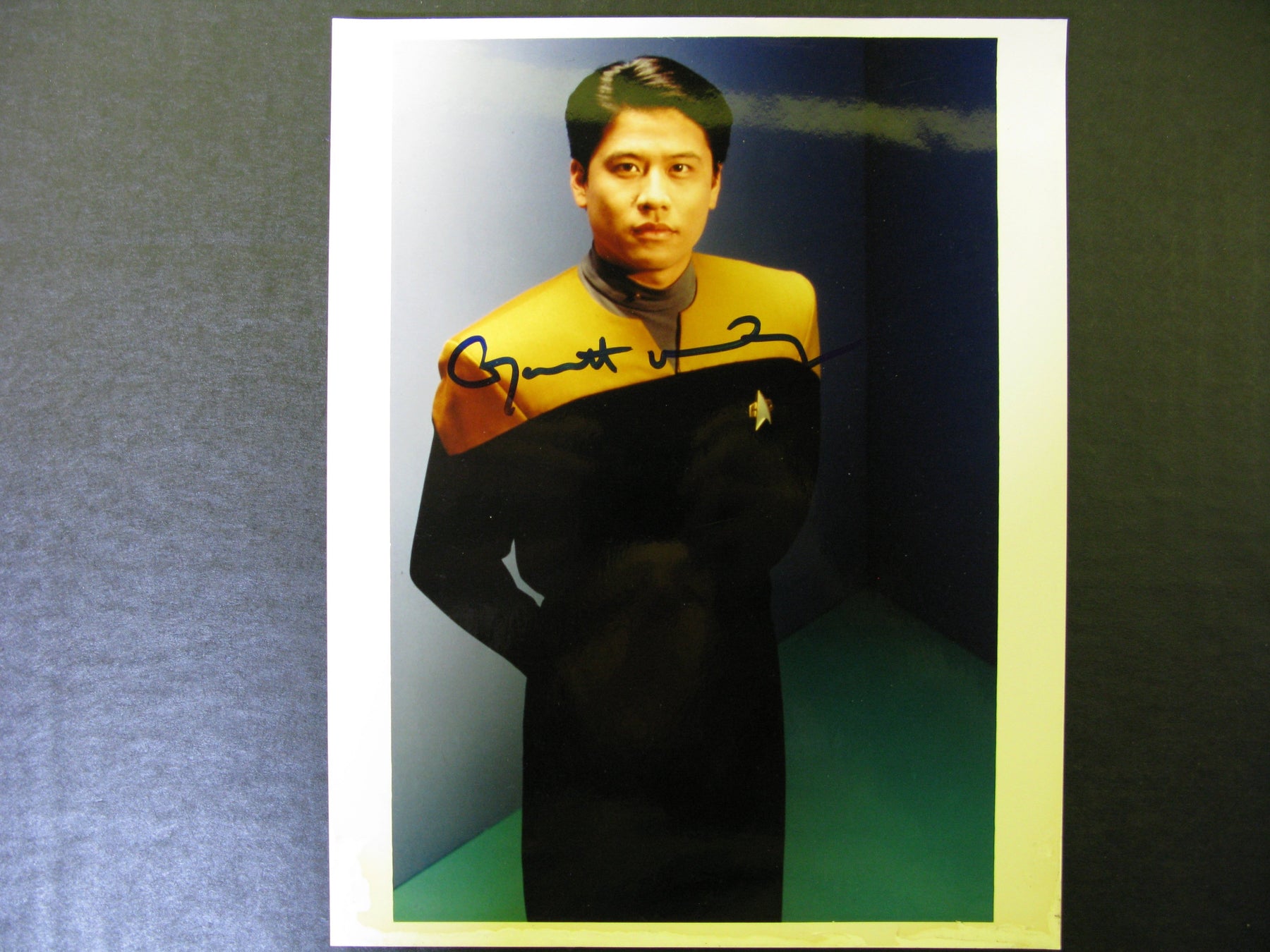 Star Trek Voyager Signed Autograph Photo by Garrett Wang