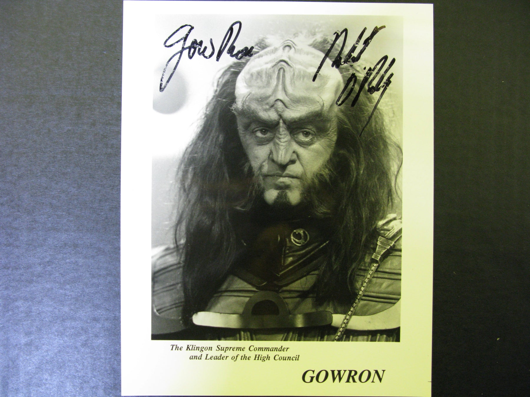 Star Trek Robert O Reilly-Gowron Signed Autograph Photo