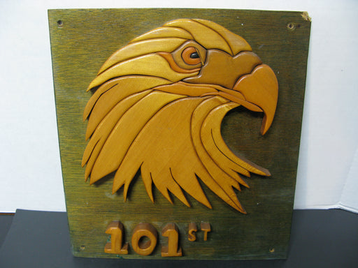 101st Wooden Eagle Sign
