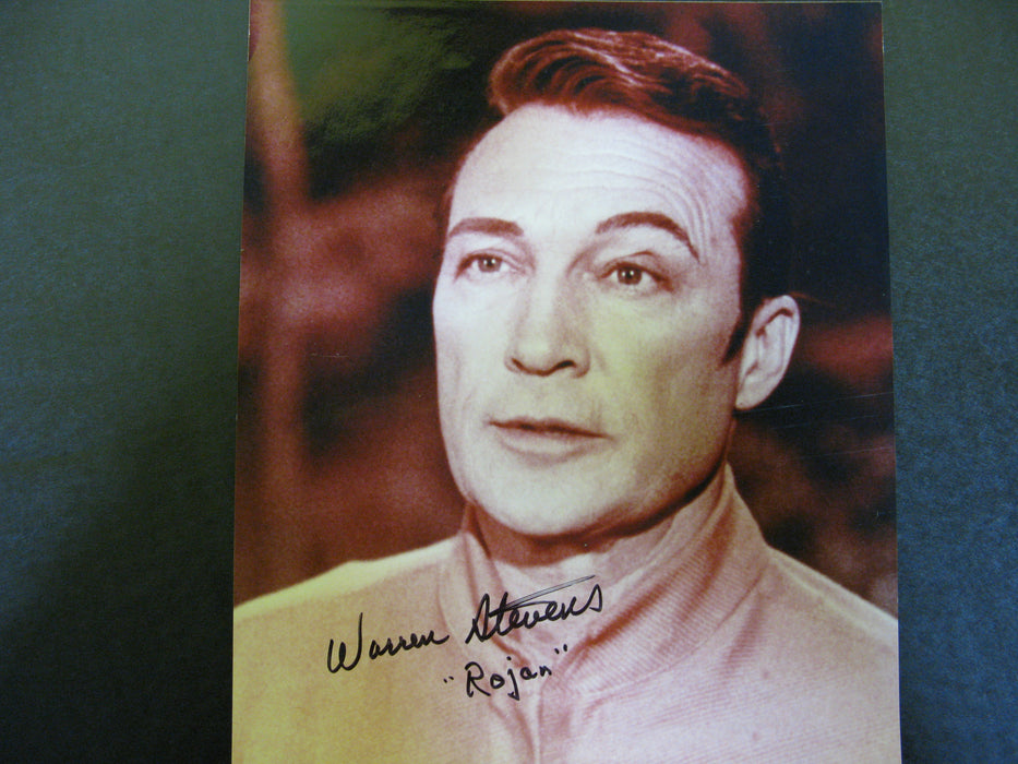 Star Trek Warren Stevens as Rojan Signed Autograph Photo