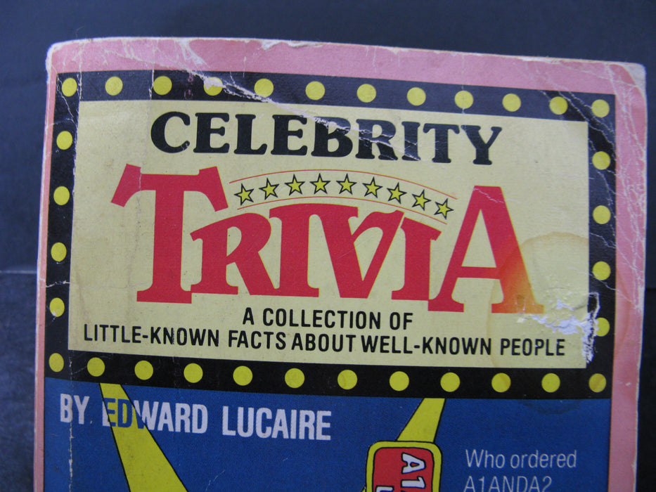 Celebrity Trivia By Edward Lucaire Book