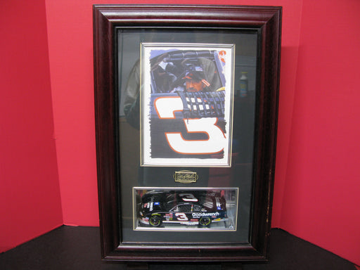 Dale Earnhardt Collectible Wooden Shadowbox Display Case