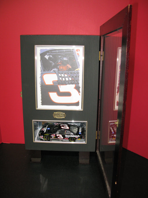 Dale Earnhardt Collectible Wooden Shadowbox Display Case